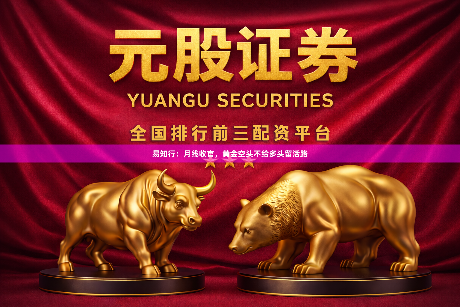 易知行：月线收官，黄金空头不给多头留活路