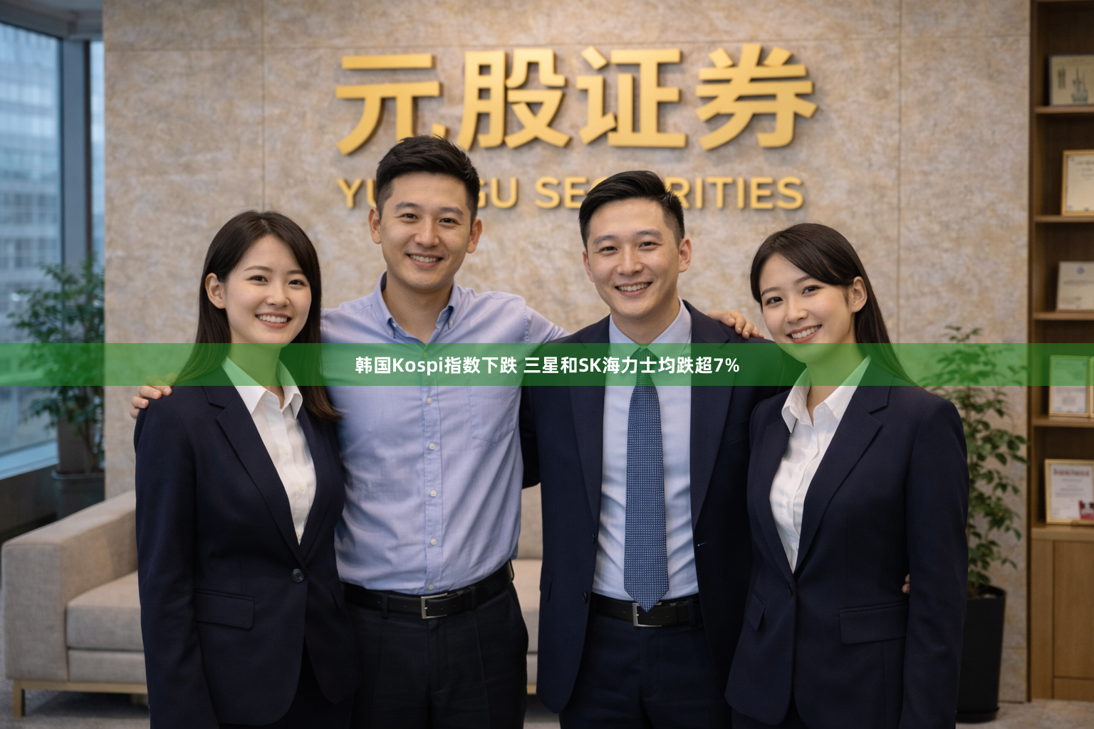 韩国Kospi指数下跌 三星和SK海力士均跌超7%